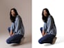 do professional model hair masking and background removal
