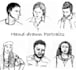 create a hand drawn portrait from photo reference