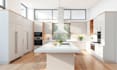 model render 3d kitchen remodel cabinet bath interior design 2d floorplan