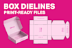 create product packaging design, packaging box design with dieline
