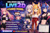 create anime pngtuber or live2d vtuber model commission, twitch, youtube