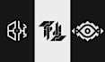 design logo in monochrome style