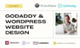 design godaddy website, wordpress website design with divi, landing page design