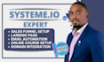 build systeme io landing page, systeme io sales funnel, systeme io website