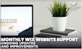 provide monthly wix website design support