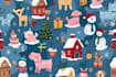 create cute christmas pattern and illustration