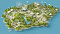 design a custom map, city illustration, and vector site plan