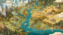 fantasy map illustration vector event map design tourist map