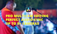 edit your live performance music video with multicam and audio sync