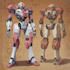 draw mecha robot character sheet design