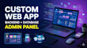 build custom website with admin panel and database