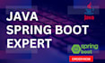 develop java spring boot backend and rest apis