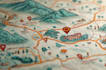 draw a custom map illustration, destination wedding map