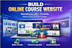 build wordpress online lesson, thinkific online course website, online college
