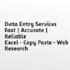 data entry, copy paste and web research services