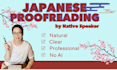 proofread and edit your japanese content as a native speaker
