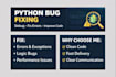 fix bugs in your python code
