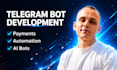 develop a custom telegram bot using python