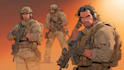 draw military concept art , monsters and characters