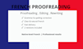 proofread and correct your french text