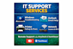 fix windows, outlook and printer issues remotely