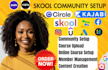 do skool community setup mighty network community manager circle so