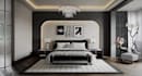 design 2d architecture cad drawing, master bedroom rendering, sketchup 3d model