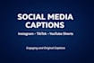 write viral captions for instagram, tiktok and youtube