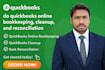 do bookkeeping cleanup and bank reconciliation in quickbooks online