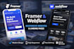 framer website, framer landing page framer dev webflow website webflow developer