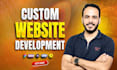build custom website development as a full stack developer