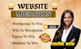 convert website from wix to wordpress, copy clone website and wix website design