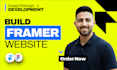 build framer website, framer landing page or website design