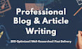 write engaging blog posts and articles for your website