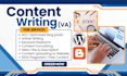 write and upload SEO content and blog posts as your virtual assistant