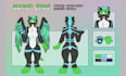 draw furry reference sheet fursona oc furry character ref sheet anthro ref sheet