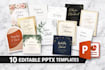 10 editable luxury wedding invitation templates pptx