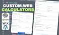 build a custom web calculator or interactive tool