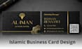 design a clean islamic business card