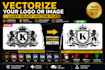 vectorize your logo or images for laser engraving dxf, svg