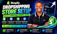 build shopify website design or redesign shopify store dropshipping store design