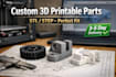 design custom 3d printable replacement parts sti step