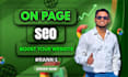do on page SEO for a wordpress website with rank math