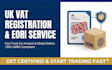 register UK vat number, eori, hmrc for amazon sellers,shopify store