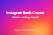 crate instagram reels with caption and hashtag