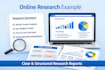 online research and create clear summaries
