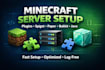 create and setup minecraft server plugins spigot paper bukkit java
