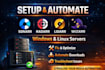 fix, setup and automate sonarr, radarr, lidarr, wizarr on windows, linux servers