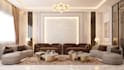 do architectural modern drawing and living room 3d design