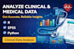 analyze clinical and medical data using r, spss, and python